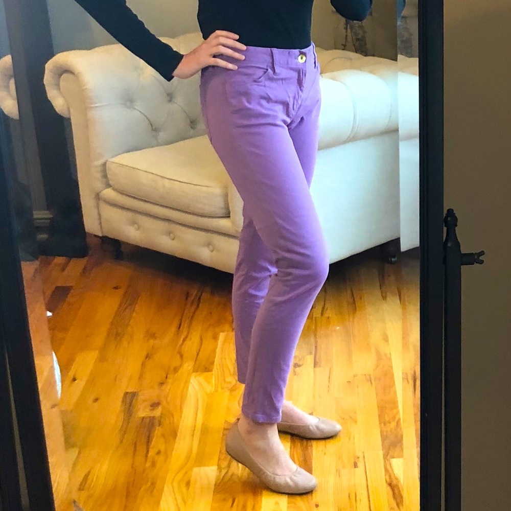 Banana Republic Lavender Skinny Jeans sz 28